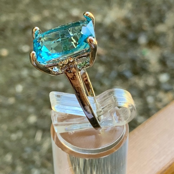 925 Silver Women Jewelry Aquamarine Ring - Picture 2 of 7